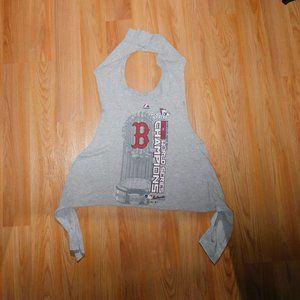 Boston Red Sox halter top World Series champions old school baseball shirt retro